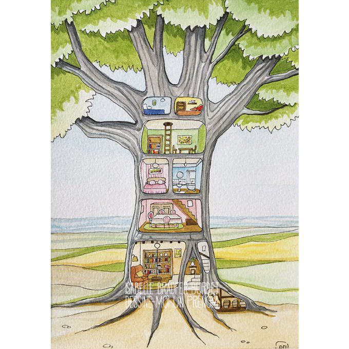 Illustration La maison arbre