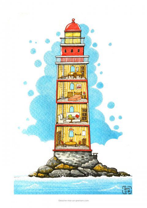 Petite affiche - La maison du phare