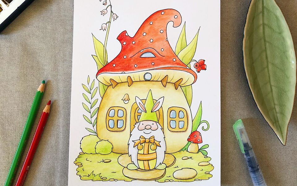 Coloriage Le lutin de Pâques