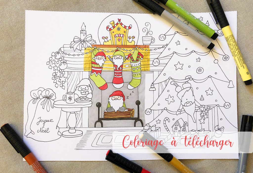 Coloriage Joyeux Noël ! 18 mois - Papeterie Michel