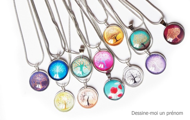 Bijoux sur le thème de l'arbre de vie