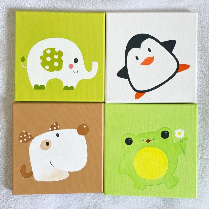 Tableau pour enfant - Grenouille