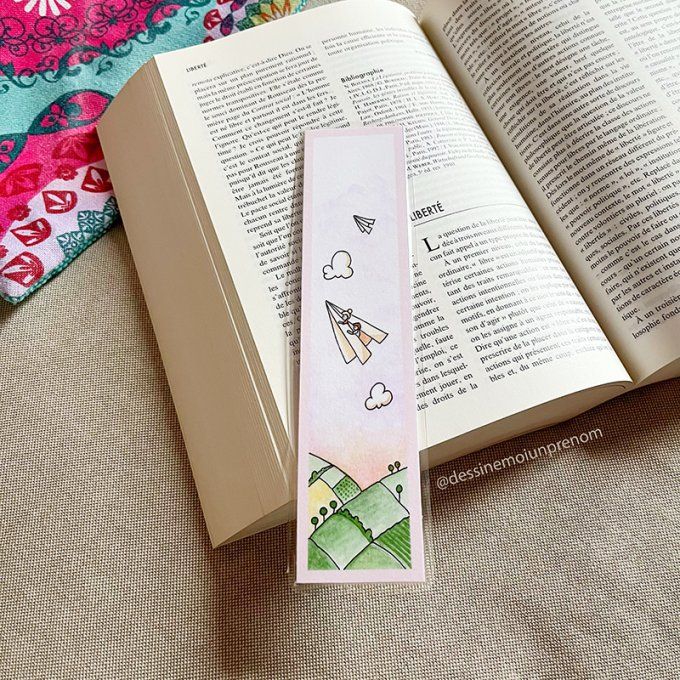 Marque page Cadeau des maitresses - Avion