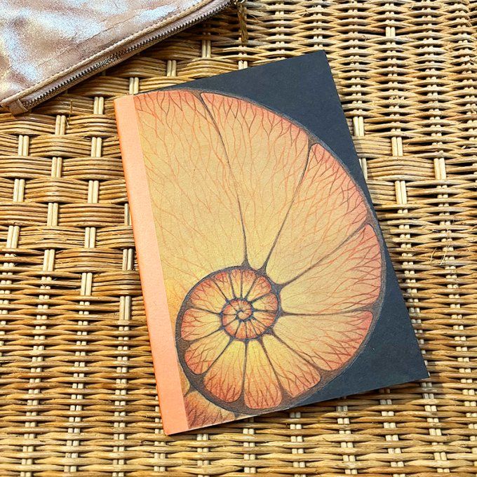 Carnet d'écriture et de poésie dessiné Spirale