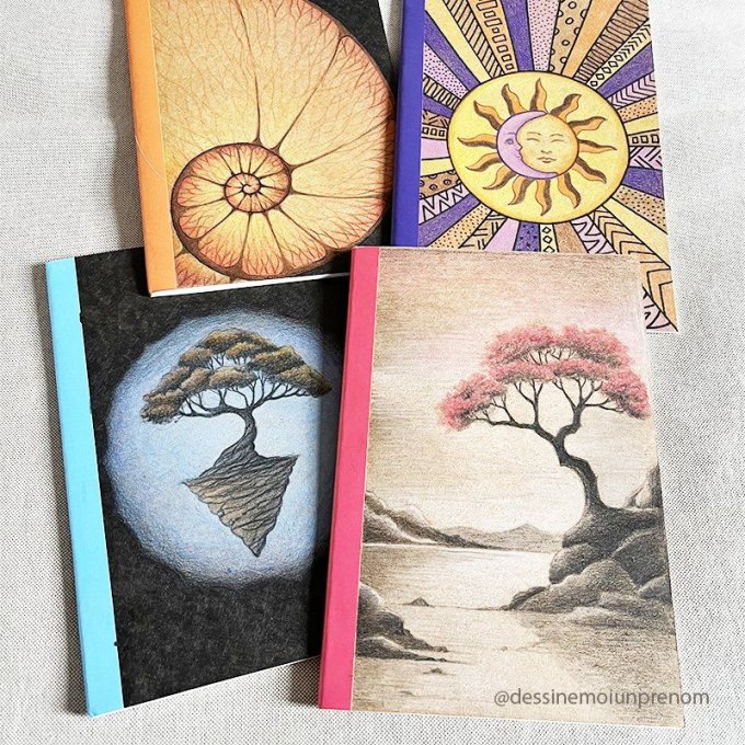 Carnet d'écriture et de poésie dessiné Arbre