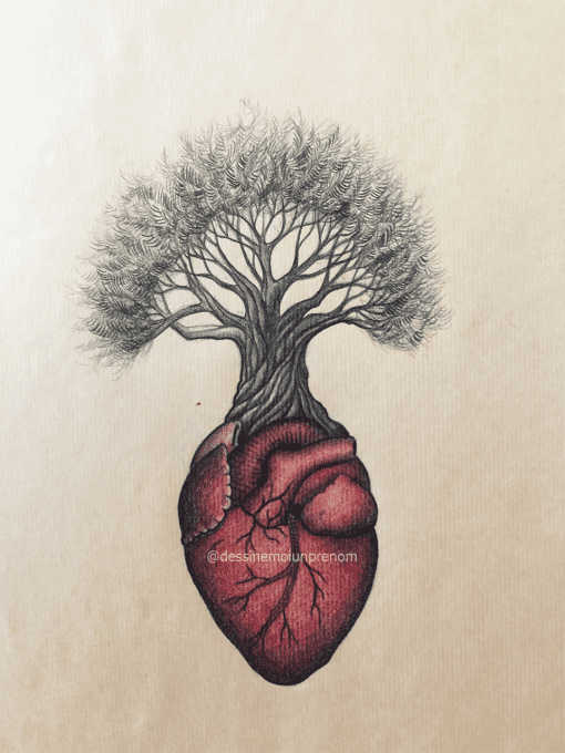 Illustration Le coeur vibre