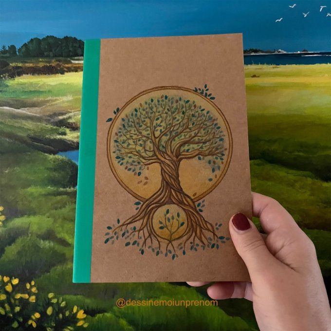 Carnet d'écriture et de poésie dessiné Arbre