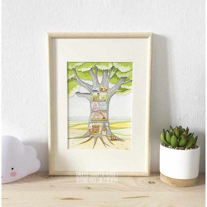 Illustration La maison arbre