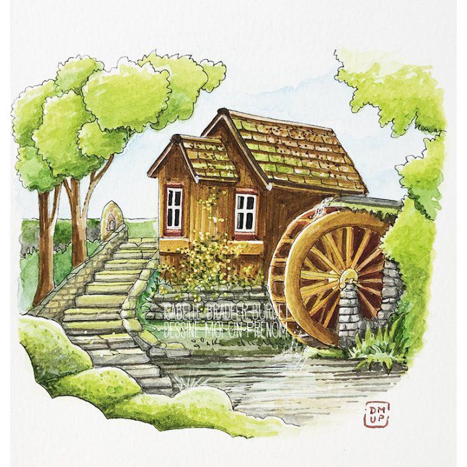 Illustration Le petit moulin