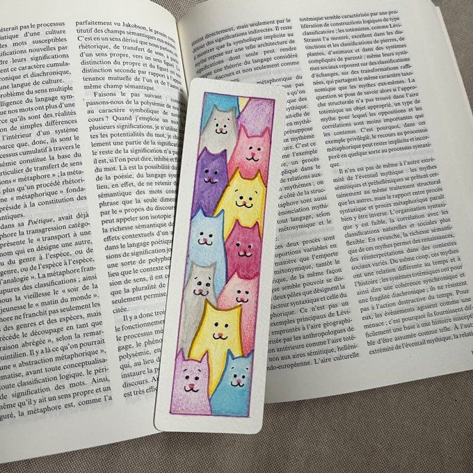 Marque pages - Les chats