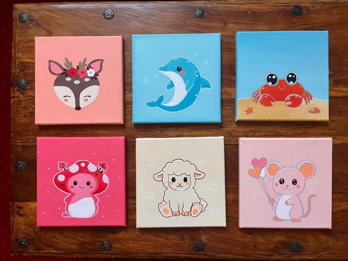 Tableau pour enfant - Petit crabe