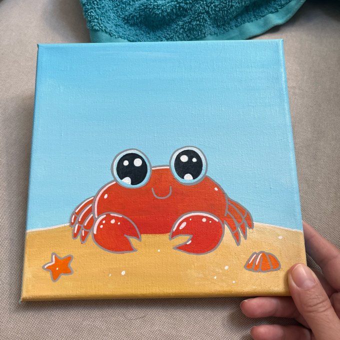Tableau pour enfant - Petit crabe