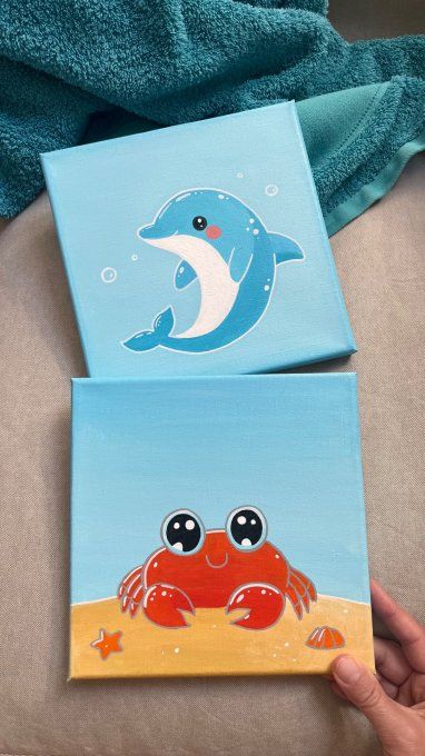 Tableau pour enfant - Petit crabe