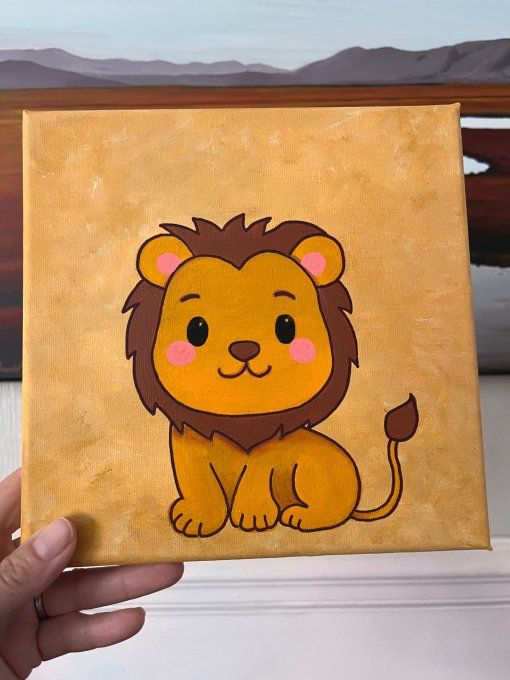 Tableau pour enfant - Lion