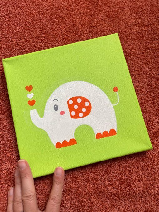 Tableau pour enfant - Eléphant