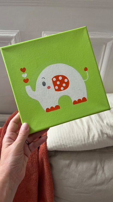 Tableau pour enfant - Eléphant
