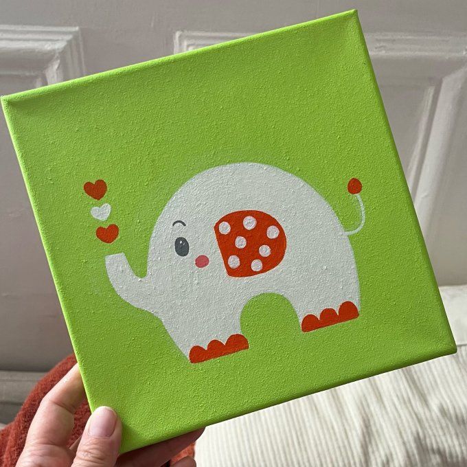 Tableau pour enfant - Eléphant