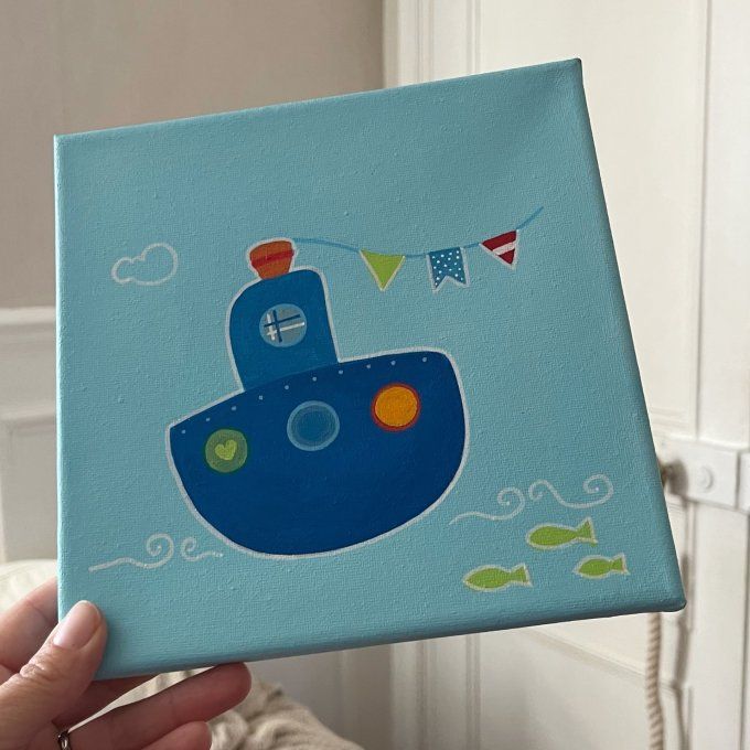 Tableau pour enfant - Bateau