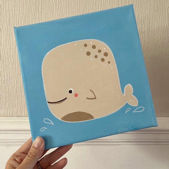 Tableau pour enfant - Baleine 