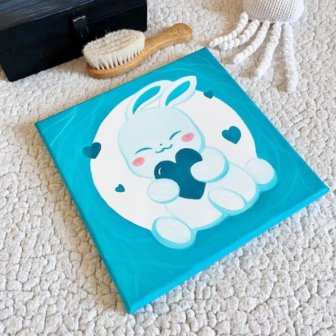 Tableau pour enfant - Lapin câlin