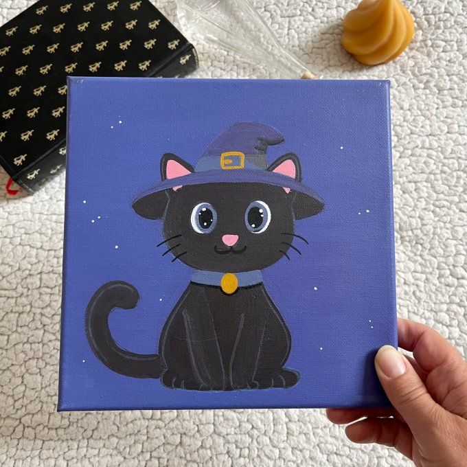 Tableau pour enfant - Chat magicien
