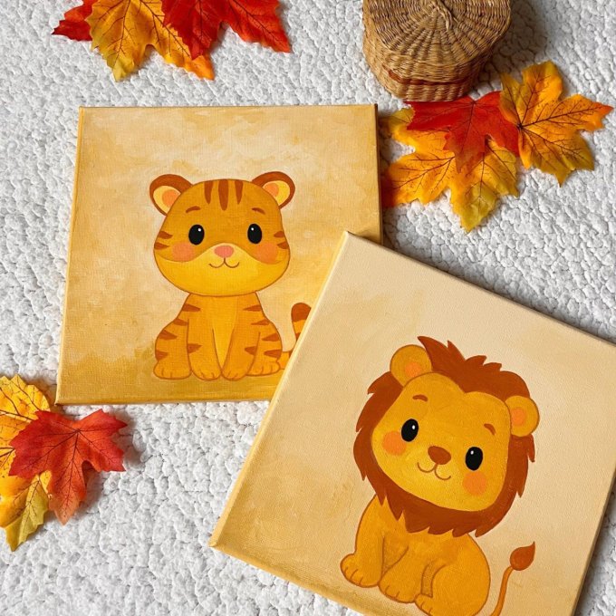 Tableau pour enfant - Lion