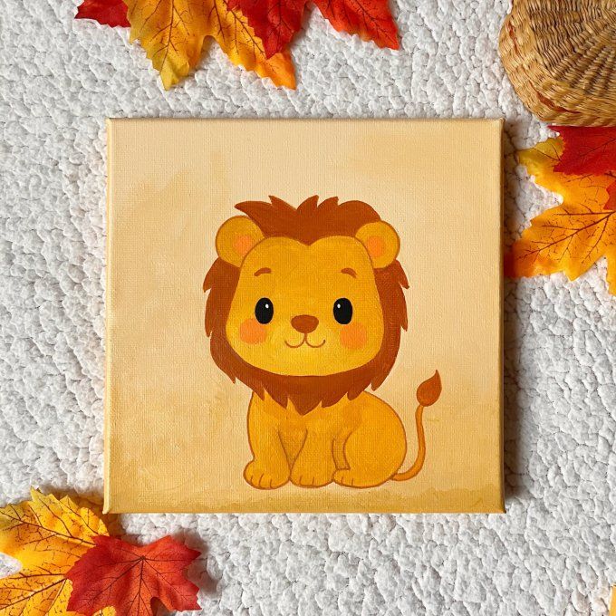 Tableau pour enfant - Lion