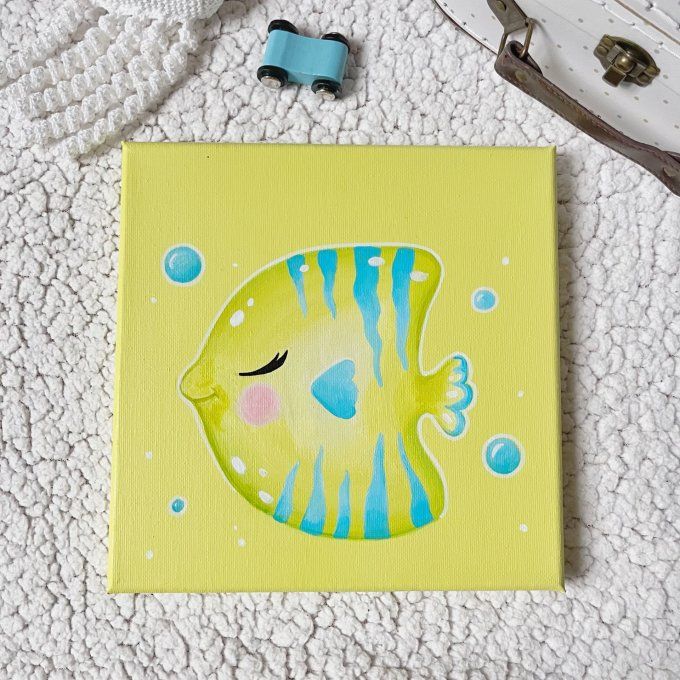 Tableau pour enfant - Poisson tropical