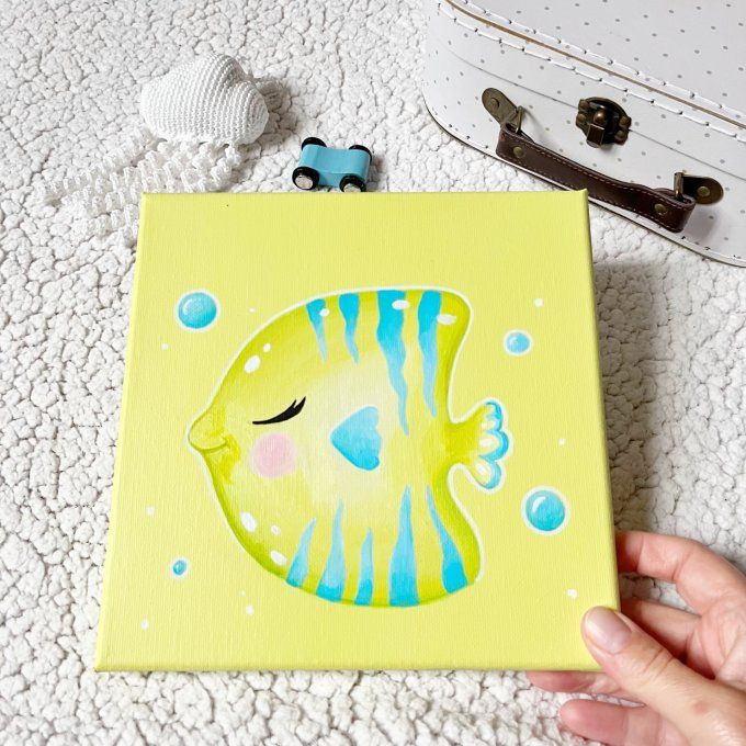 Tableau pour enfant - Poisson tropical