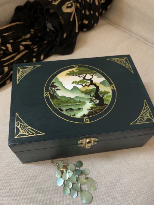 Boite à bijoux Paysage japonais