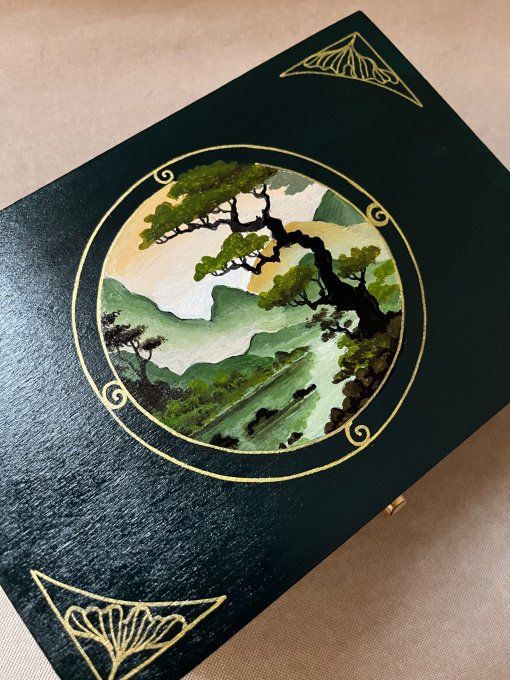 Boite à bijoux Paysage japonais
