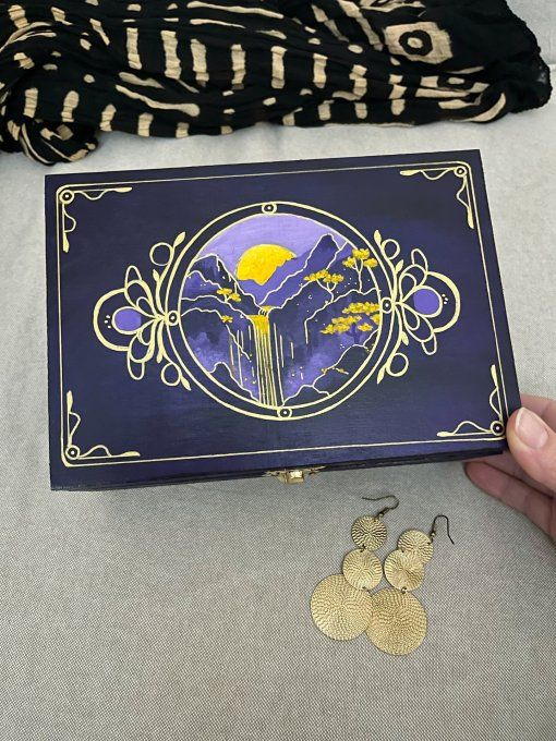 Boite à bijoux La cascade d'or