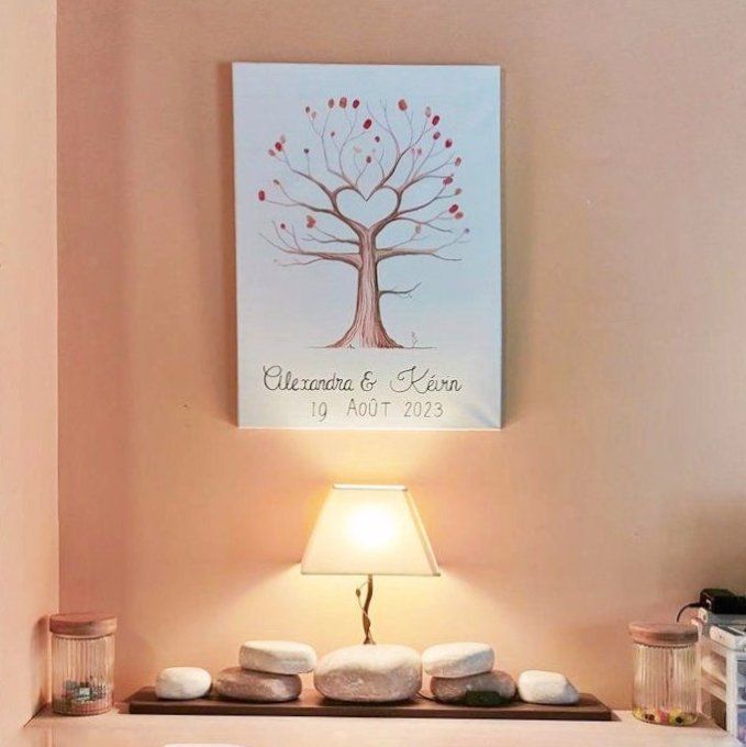 Arbre à empreintes de mariage