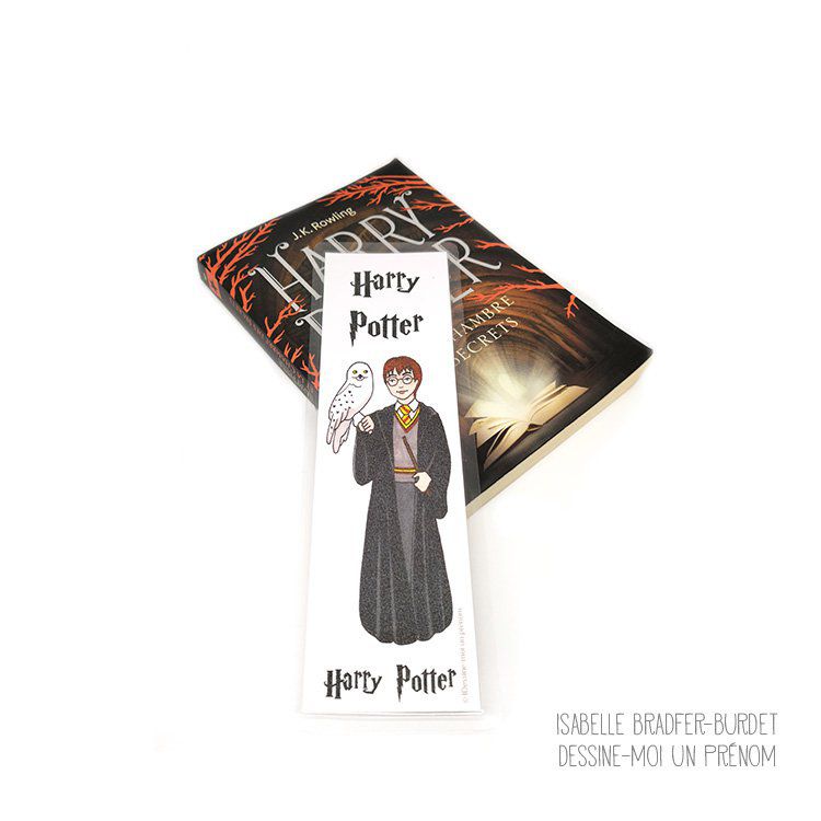 Marque-page Harry Potter - Dessine-moi-un-prenom