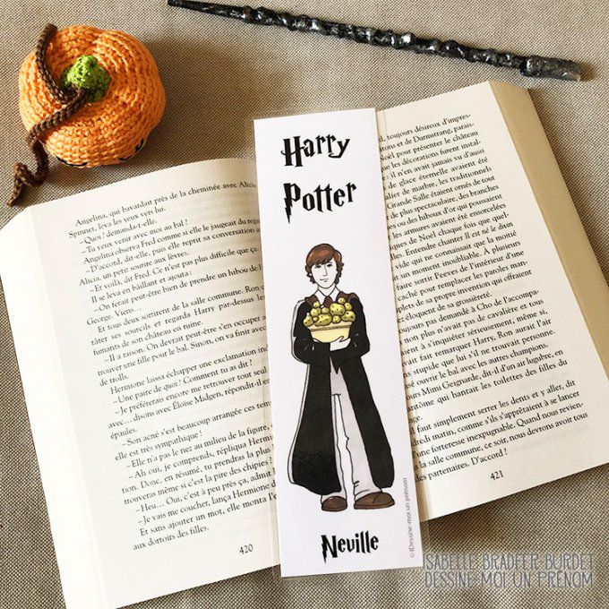 Marque page Harry Potter Hedwige