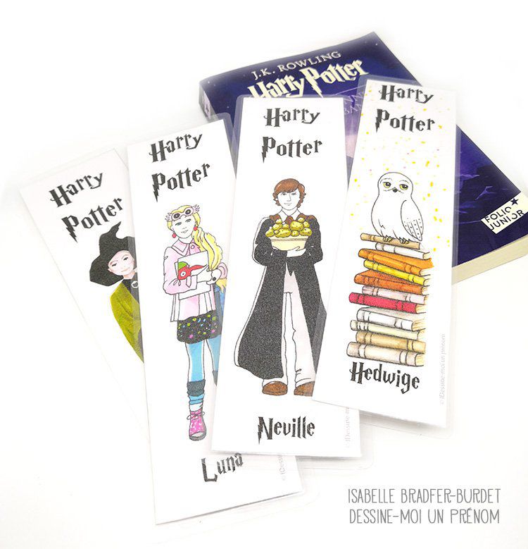 Marque-page inspiration Harry Potter, Hermione ou Hedwige -  Latelierdanslamaison