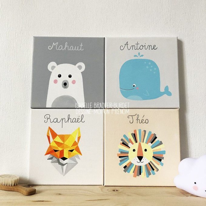 Tableau pour enfant - Baleine 