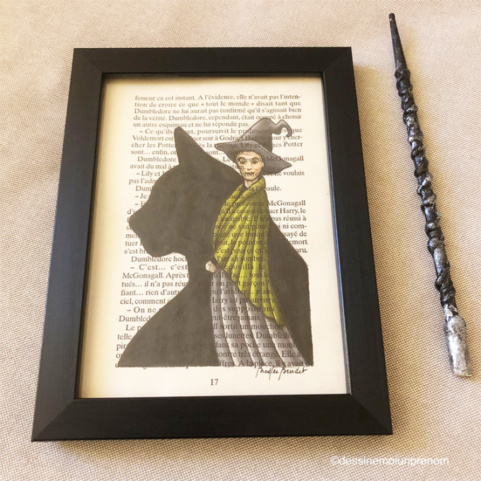 Bellatrix Lestrange Dessin sur papier imprimé