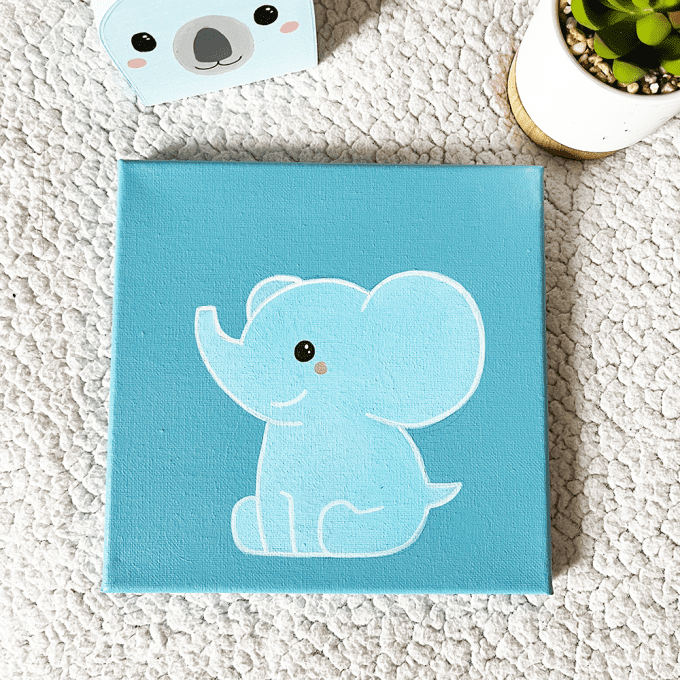 Tableau pour enfant - Eléphant