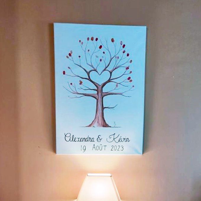 Arbre à empreintes de mariage
