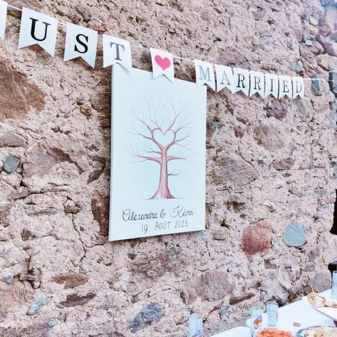 Arbre à empreintes de mariage