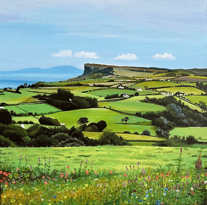 Tableau La falaise irlandaise
