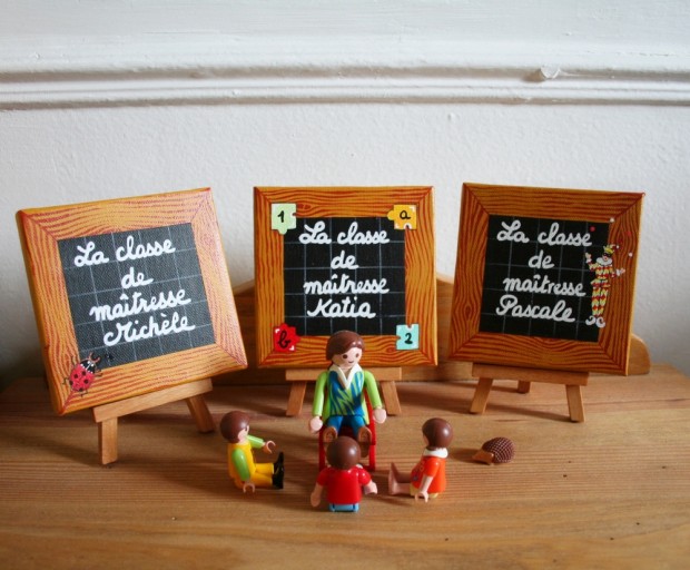 Tableaux ardoises pour la fin d'année scolaire