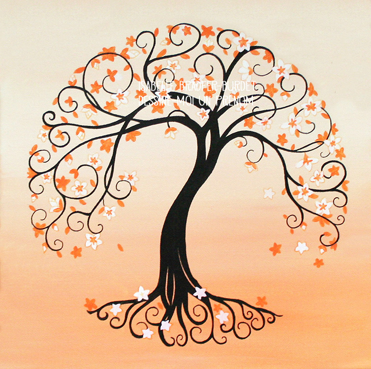 Tableau arbre de vie Automne