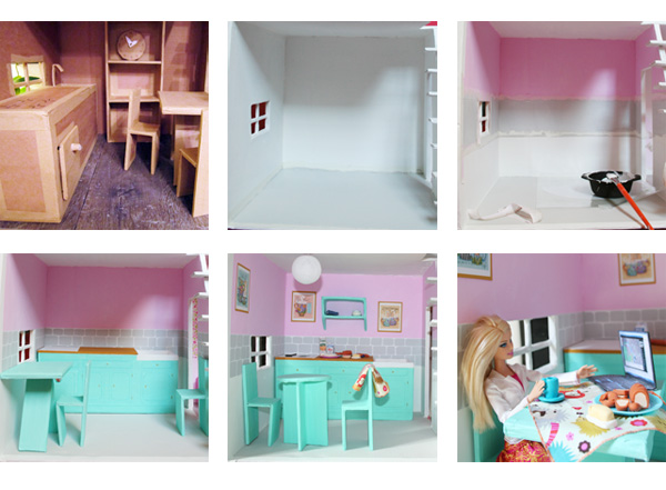 Fabriquer une maison de Barbie en carton